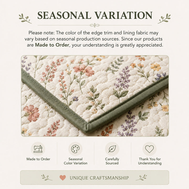 Retro Daisy Quilted Pillow Cover QV95QLTPLC