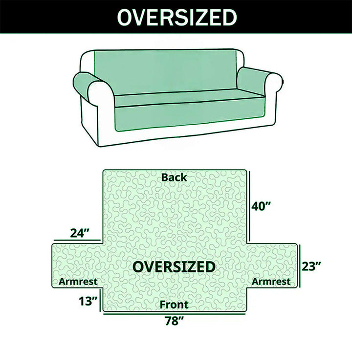 Blooming Meadow Quilted Sofa Cover GFTOTP16546