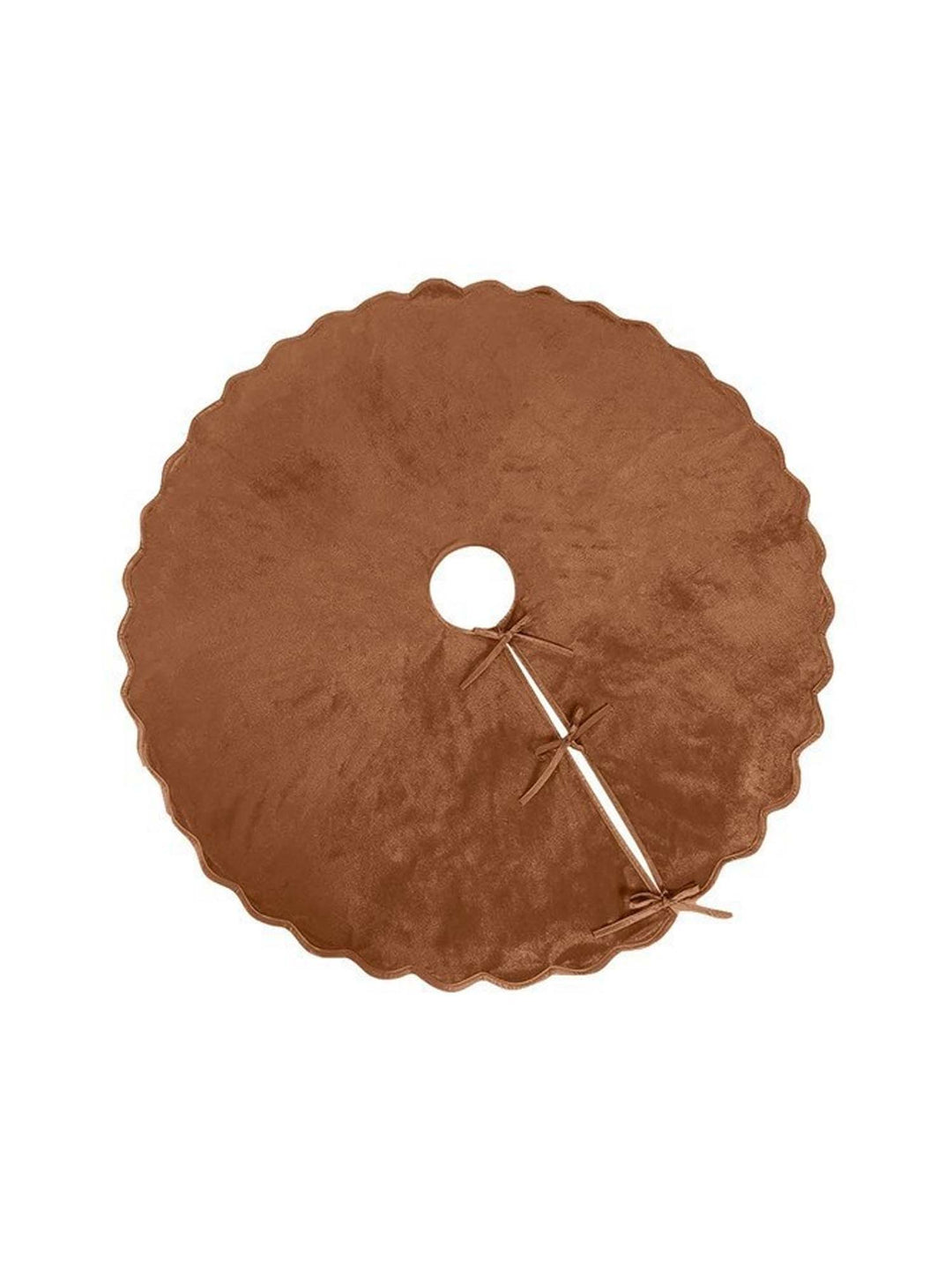 Scalloped Velvet Christmas Tree Skirt