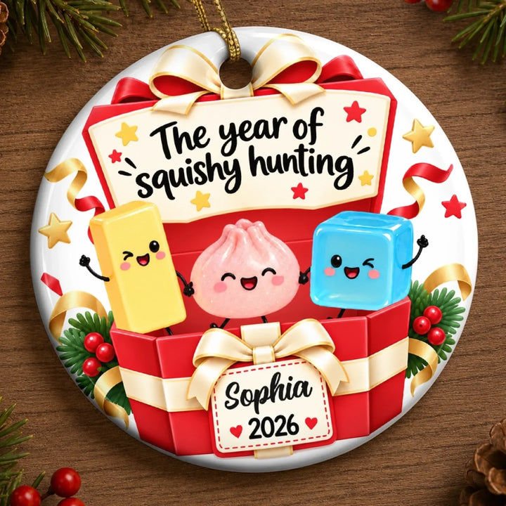 Christmas Cheer In Every Smile - Personalized Ceramic Ornament  - Christmas Gift For Family