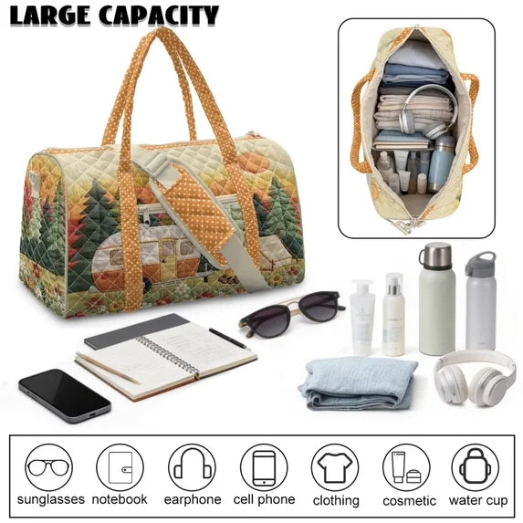 Mystic Forest Quilted Travel Bag TP02