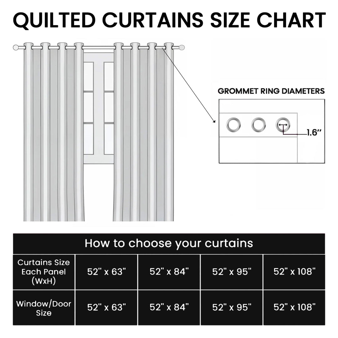 Highland Cow Quilted Curtains GFTOYC2801