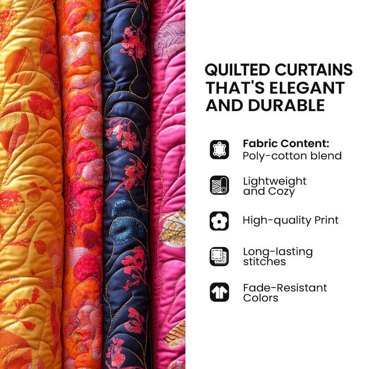 Woodland Cottage Quilted Curtains GFTOQM1681