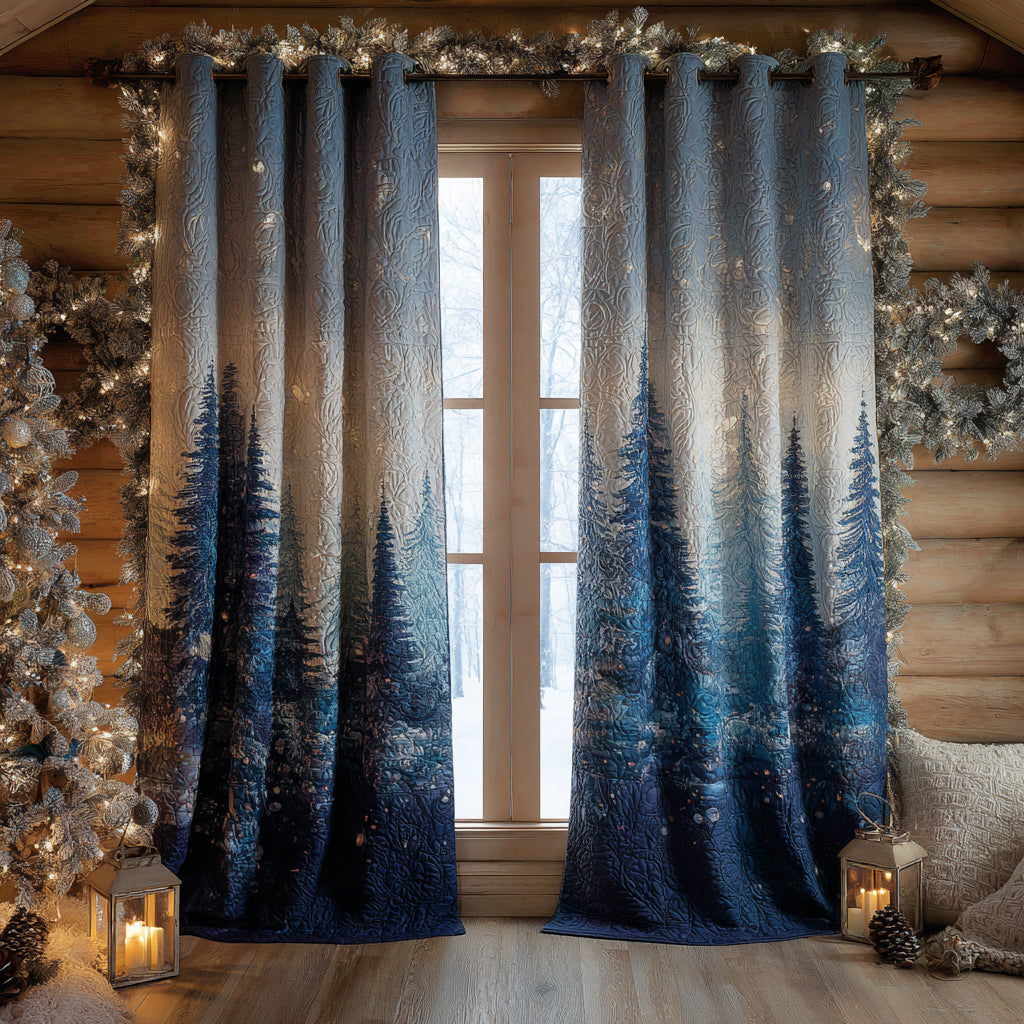 Casey - Quilted Curtains - Woodland Serenity