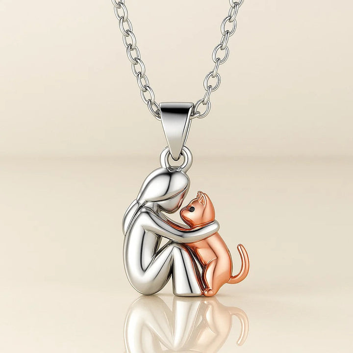 Fortuna Necklace with Cat Motif