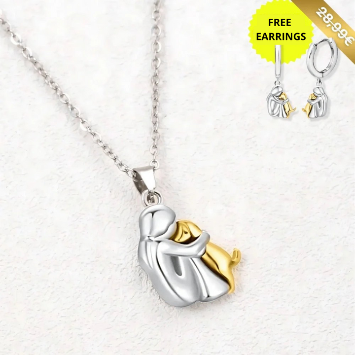 Fortuna Necklace with Dog Motif (+ Free Earrings)