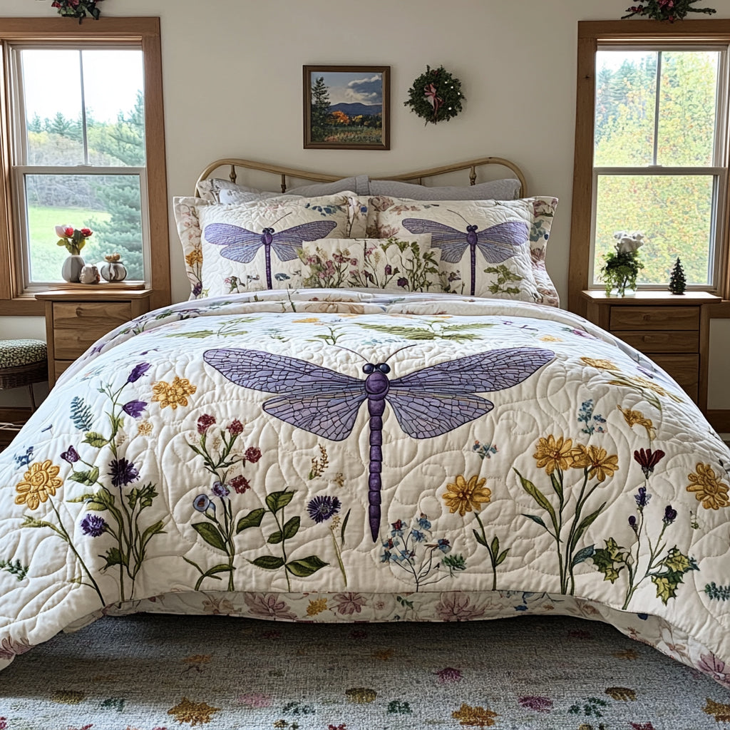 Flutter Grace 3-Piece Bedding Set