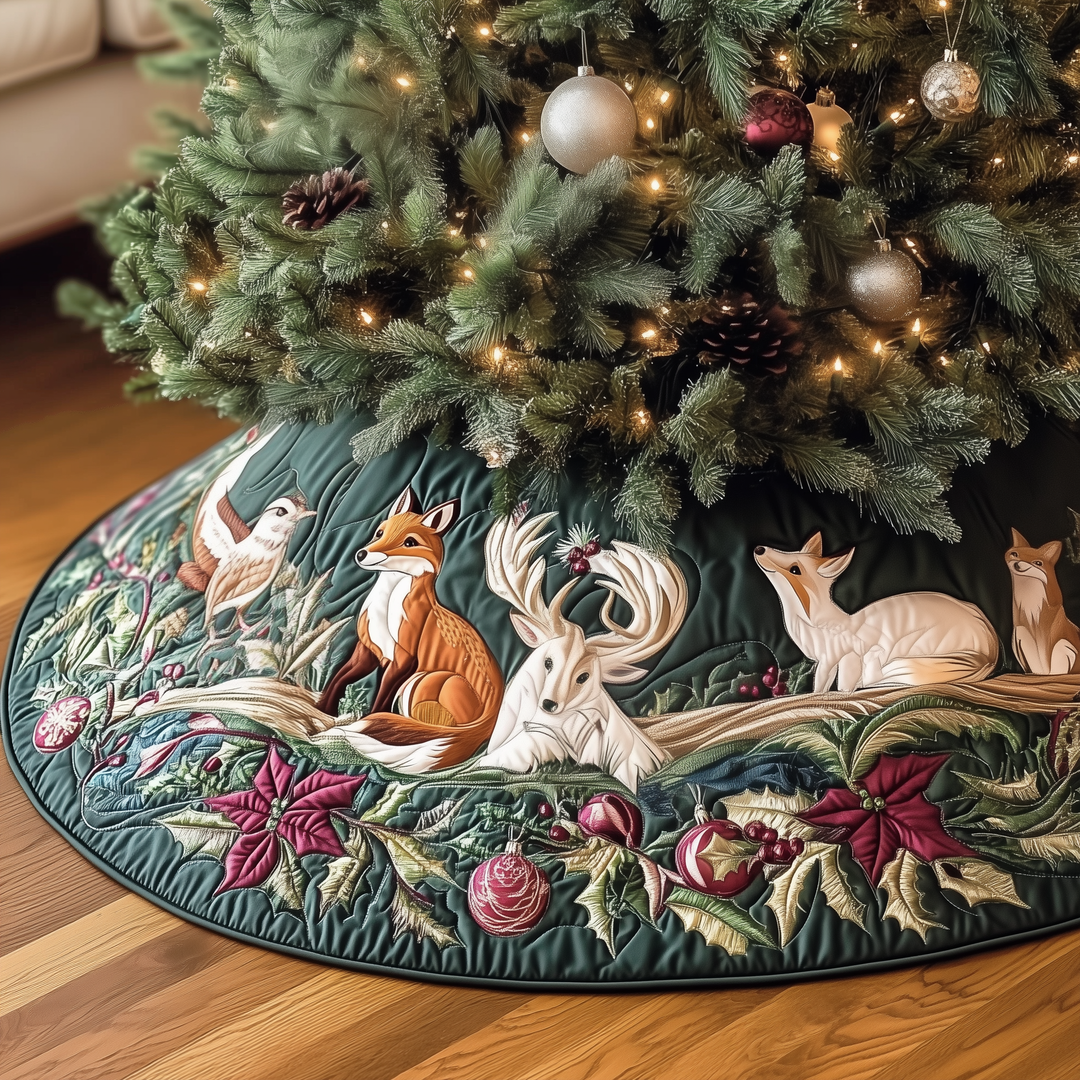Woodland Animals Quilted Tree Skirt GFTOAB1764