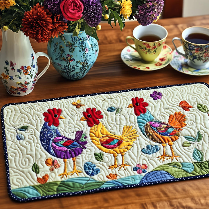 Funky Chickens Quilted Placemat GFTOAB3584