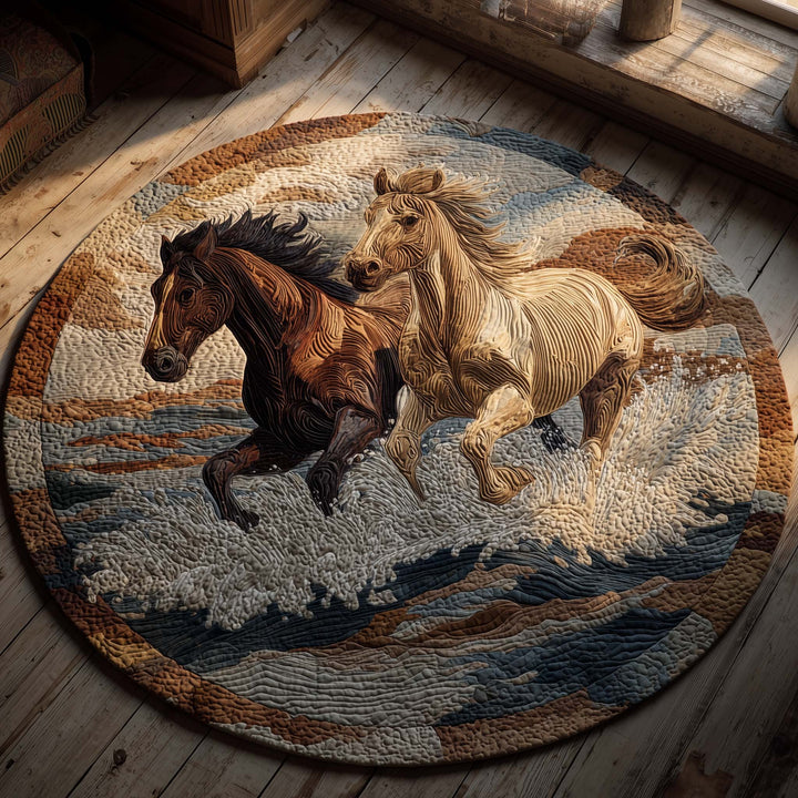 Twin River Run Quilted Round Mat GFTOHD13210