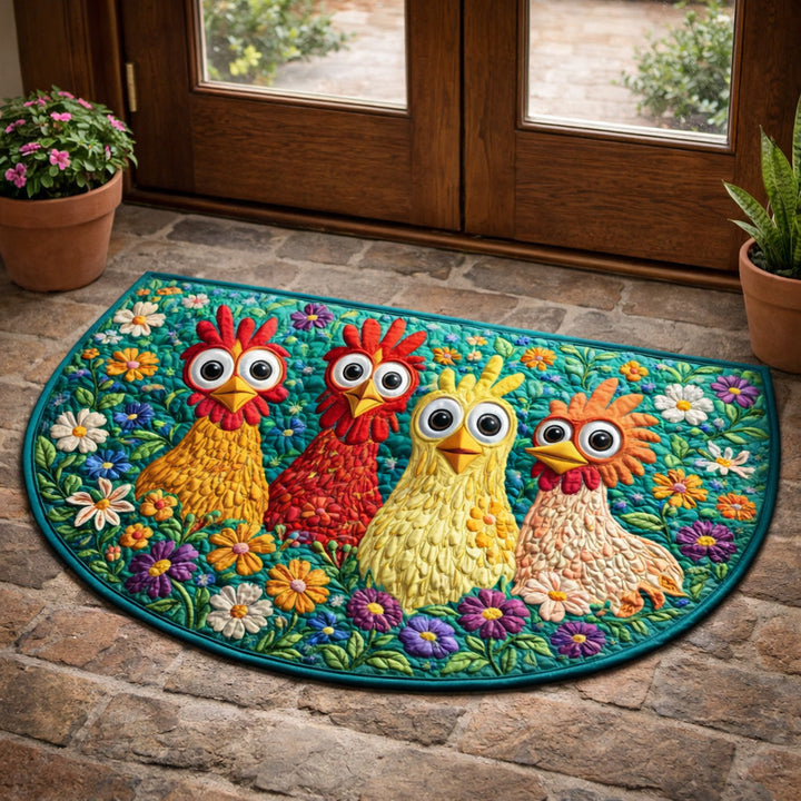 Garden Hen Harmony Quilted Welcome Mat GFTOHD13731