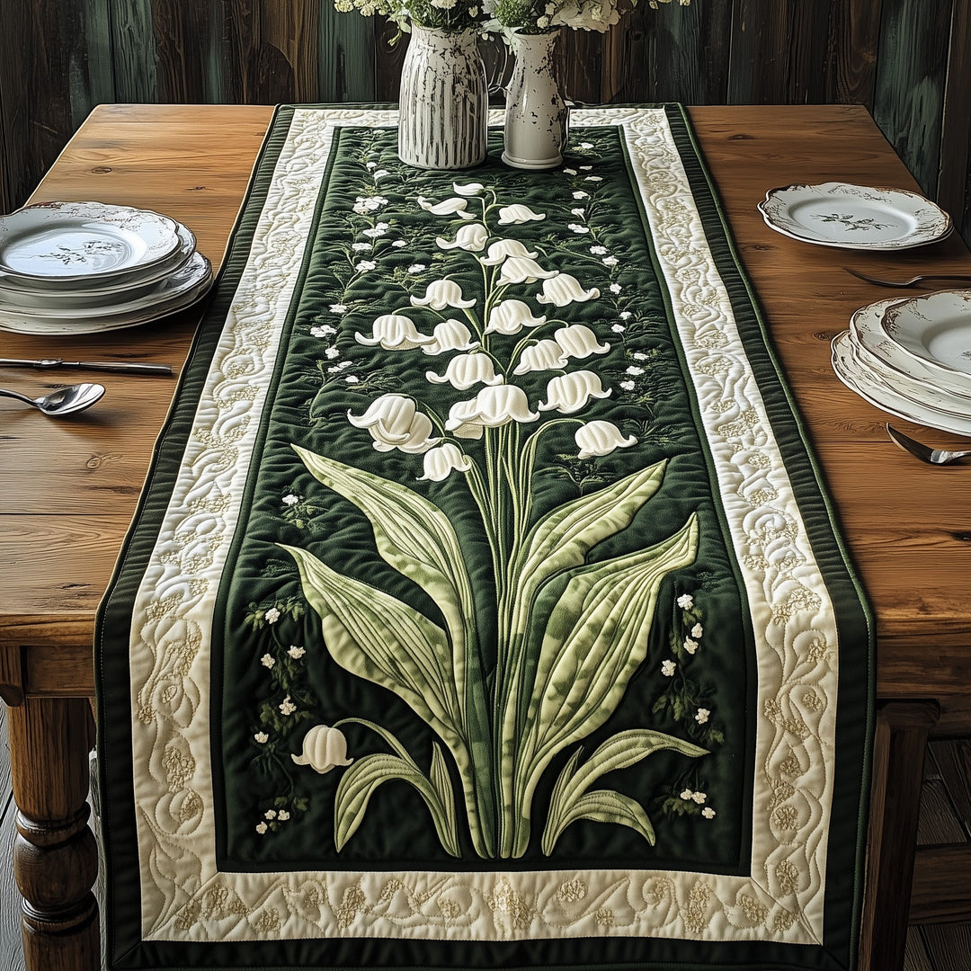Lily of The Valley Quilted Table Runner GFTOHD5899