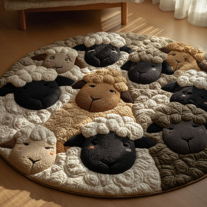 Sheep Heaven Quilted Round Mat GFTOHD9865