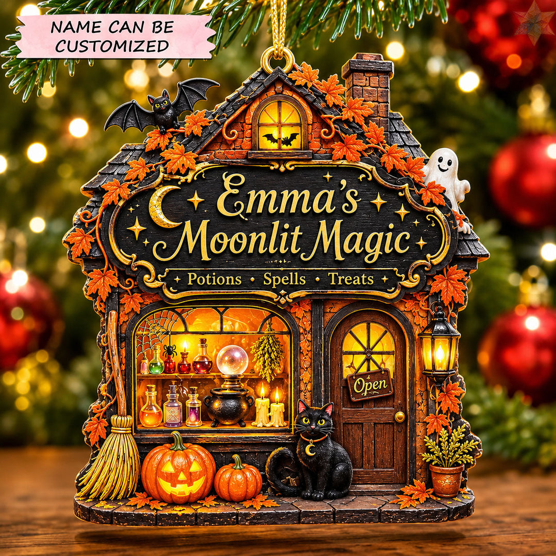 Moonlit Magic Christmas Mica Ornament QTCUZ GFTOHNL2601