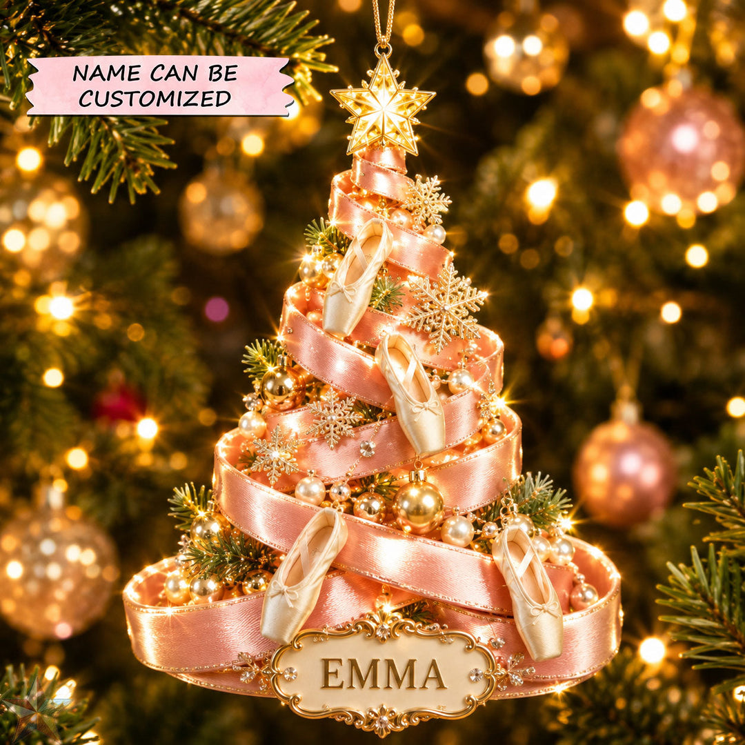 Personalized Ballet Christmas Tree Christmas Mica Ornament QTCUZ GFTOHNL2736