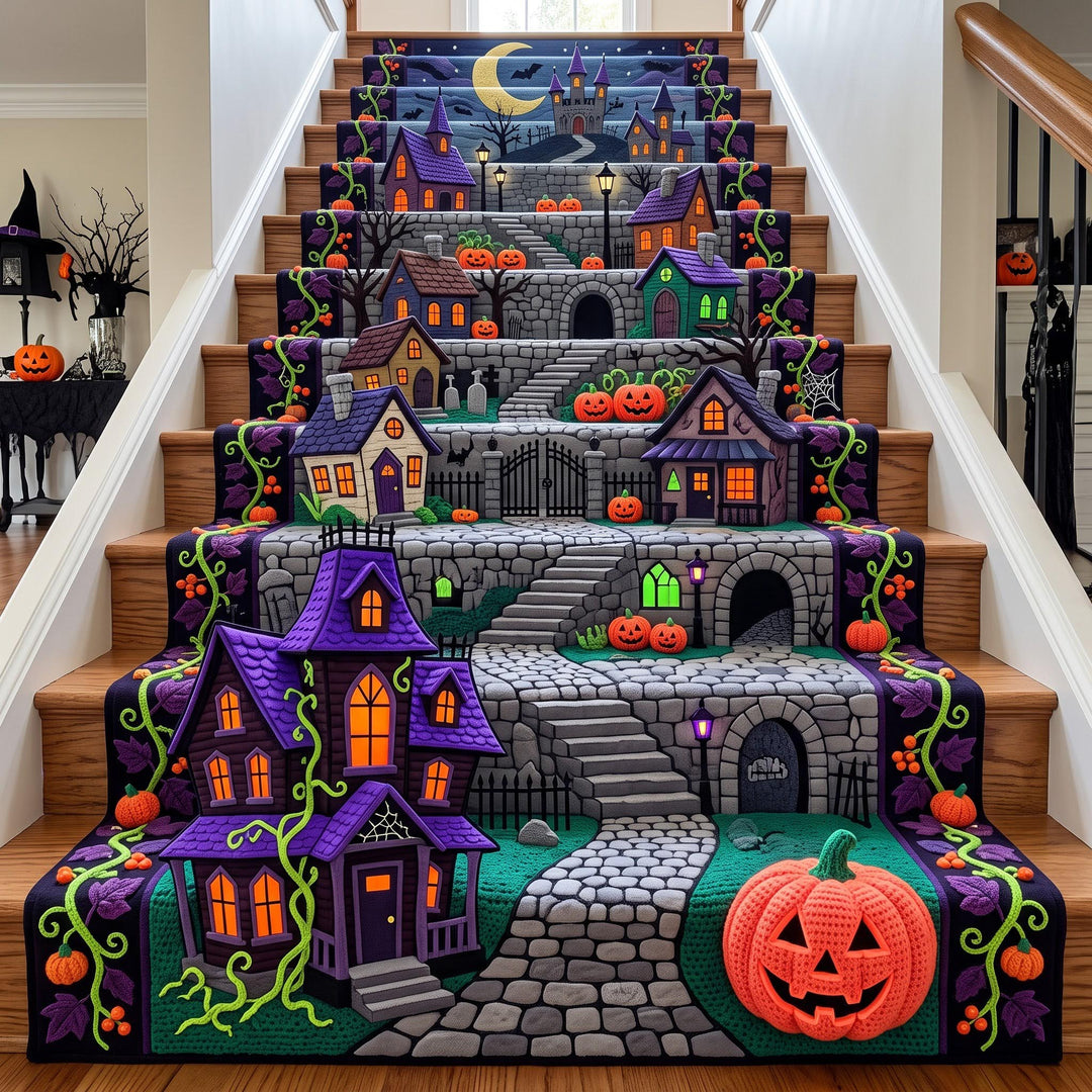 Haunted Village Runner Rug GFTOMA13899