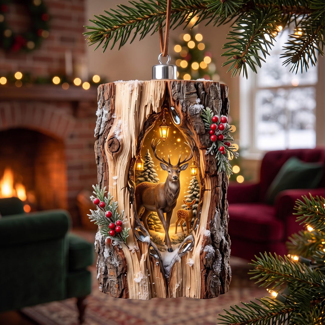 Deer Haven Christmas Mica Ornament GFTOMA14265