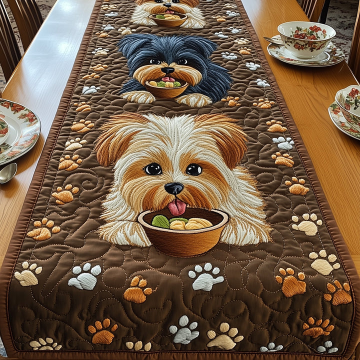 Yorkshire Terrier Quilted Table Runner GFTOMA217