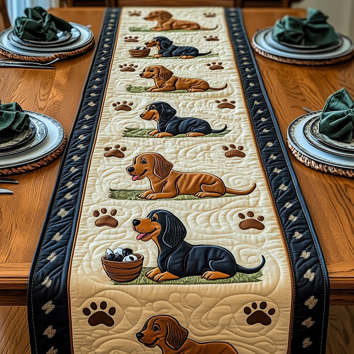Dachshund Quilted Table Runner GFTOMA240