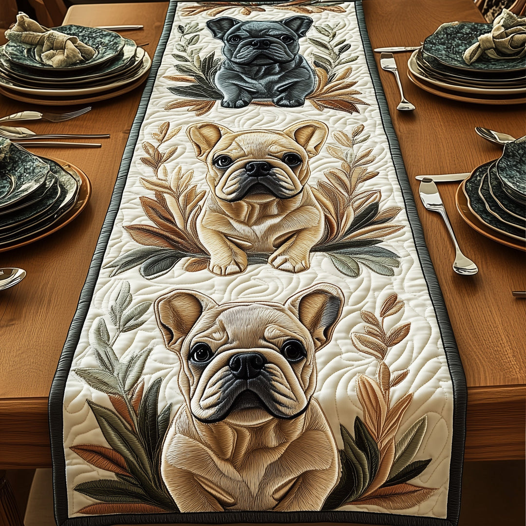 Bulldog Quilted Table Runner GFTOMA357