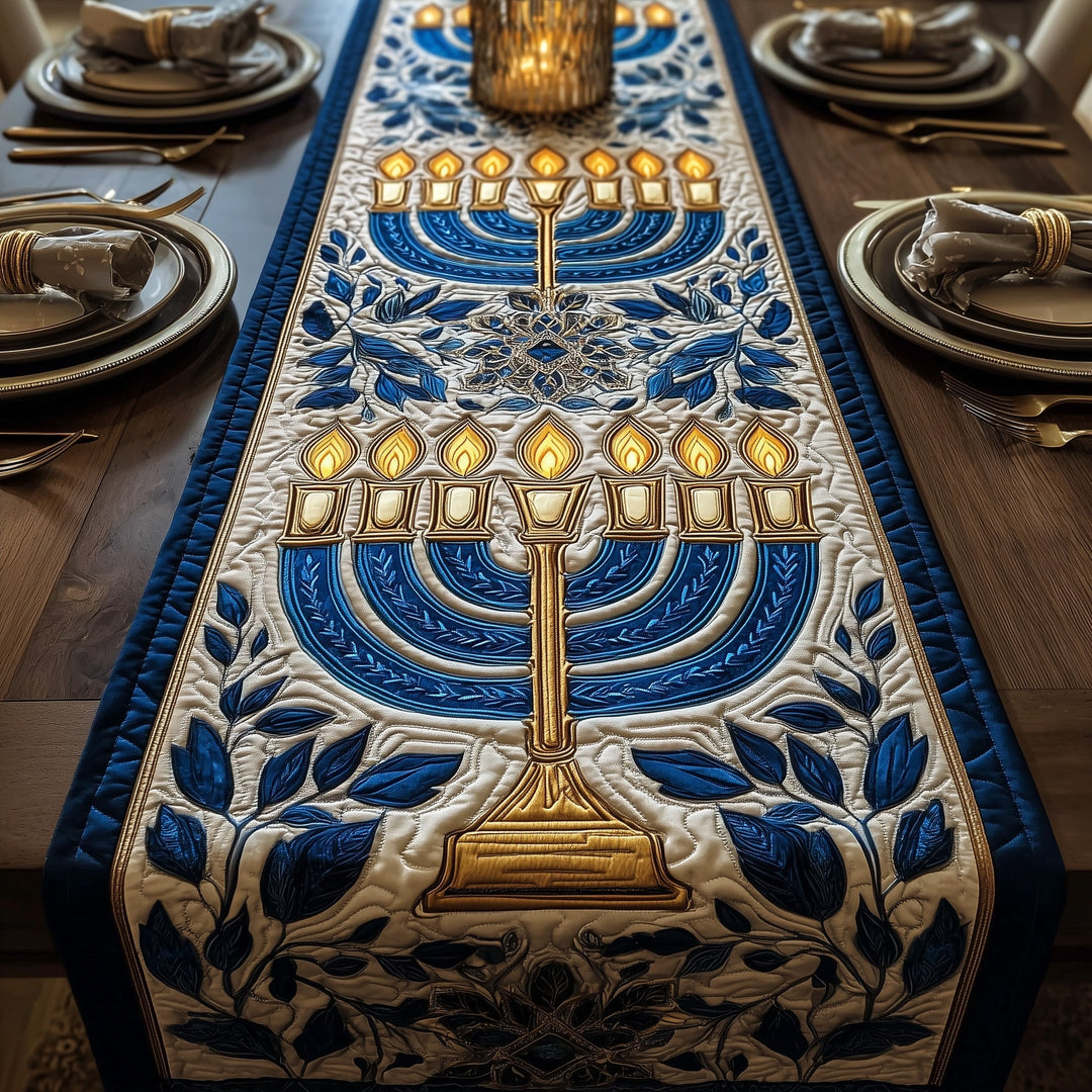 Hanukkah Quilted Table Runner GFTOMA3892