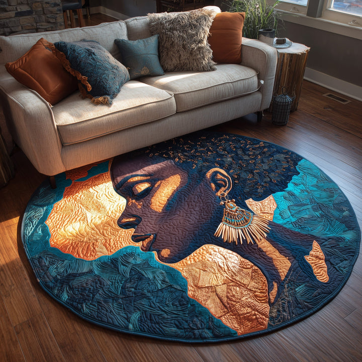 African Dream Quilted Round Mat GFTOMA6112