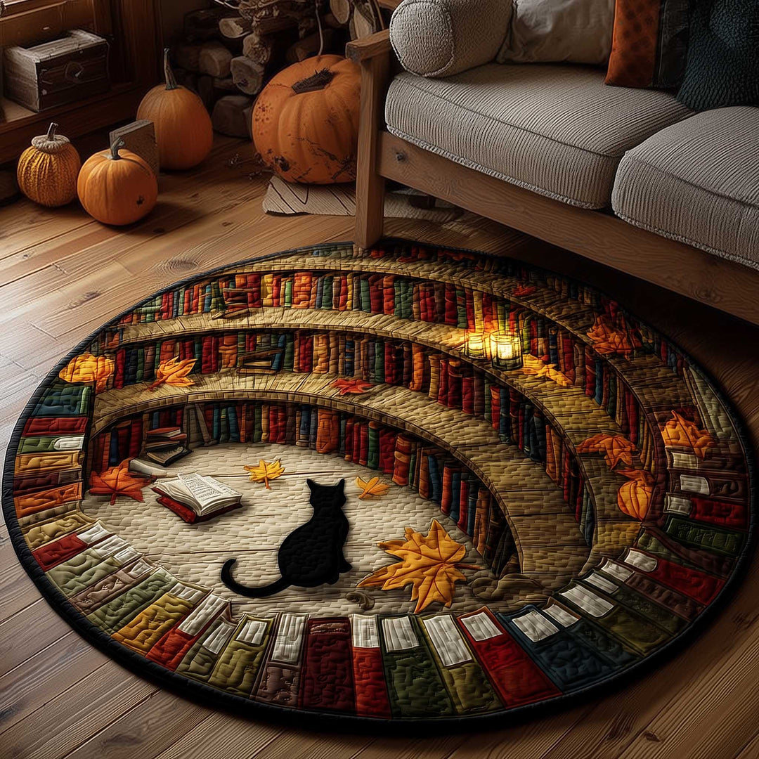 Cat Purrs Quilted Round Mat GFTOMA6610
