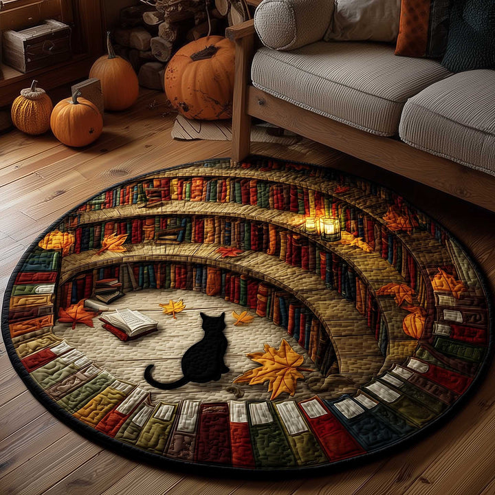 Cat Purrs Quilted Round Mat GFTOMA6610