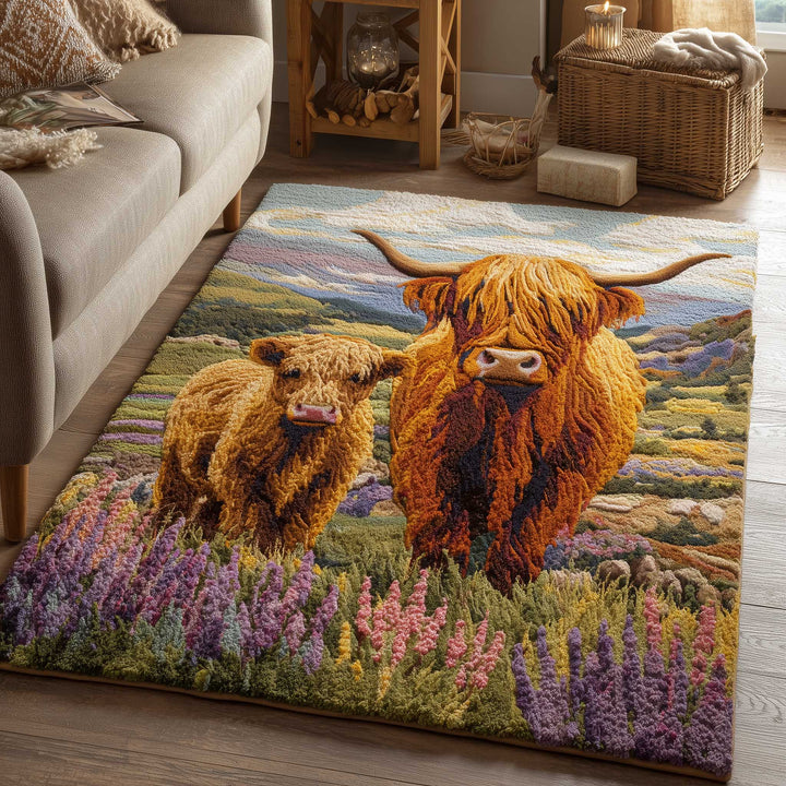 Highland Cow Area Rug GFTOMA6617
