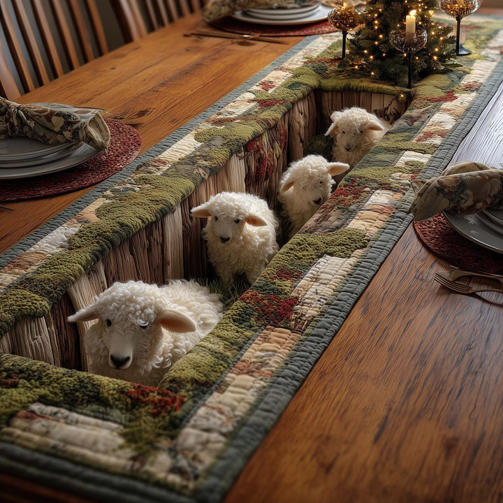 Sheep Quilted Table Runner GFTOMA7062