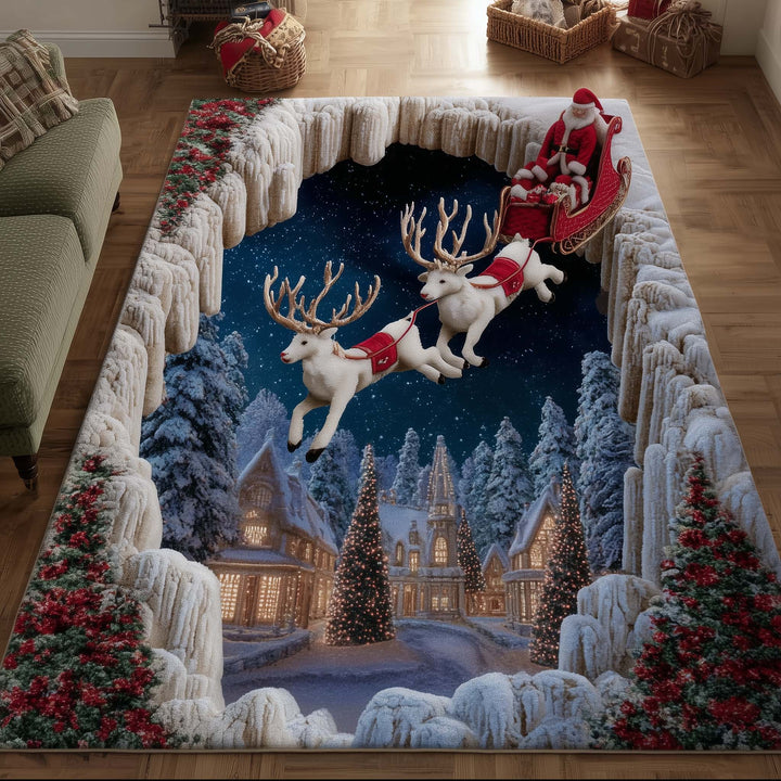 Snowy Village Area Rug GFTOMA7377