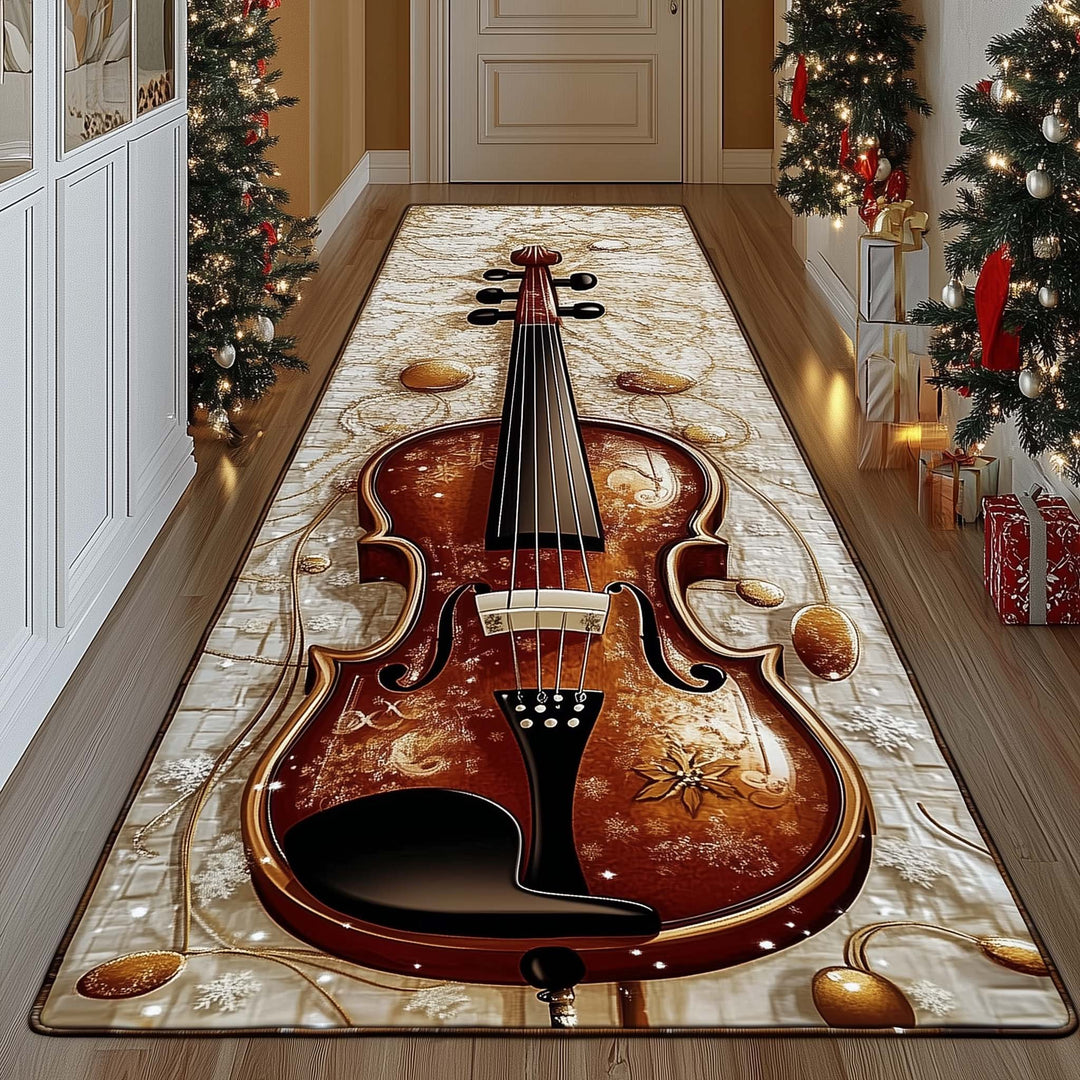 Elegant Violin Runner Rug GFTOMA7588