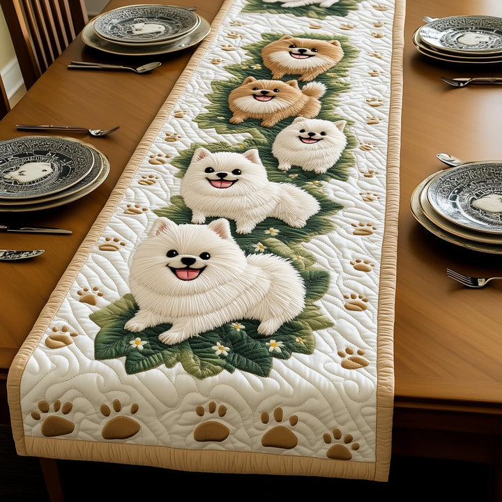 Pomeranian Quilted Table Runner GFTOMA761
