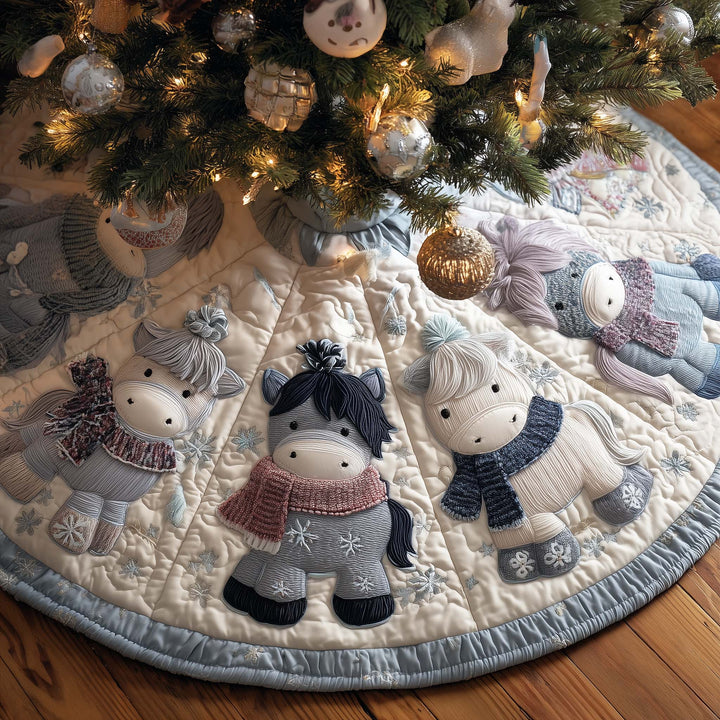 Horse Quilted Tree Skirt GFTOMA7674