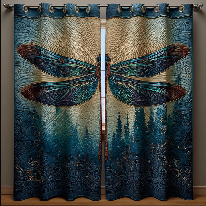 Meadow Dragonfly Quilted Curtains GFTOMA8416