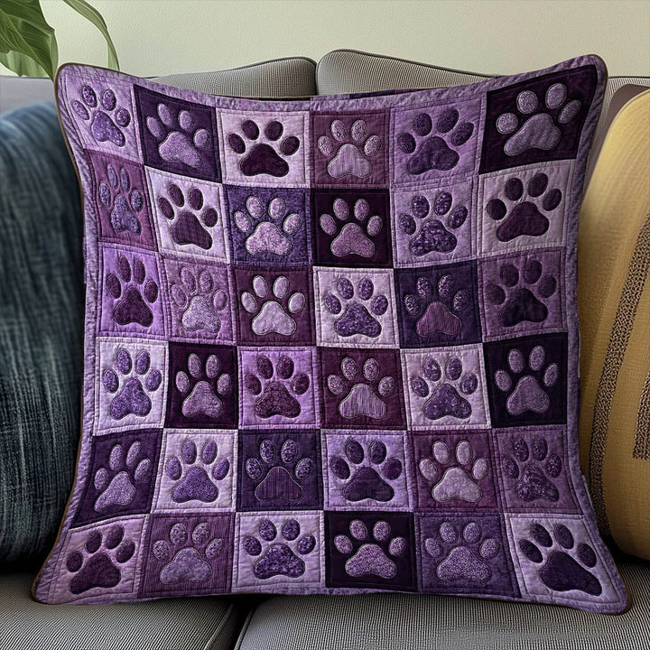 Paw Path Quilted Pillow Case GFTOMA8504