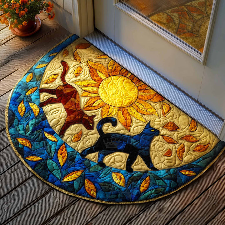 Sunny Cat Quilted Welcome Mat GFTOMA9434