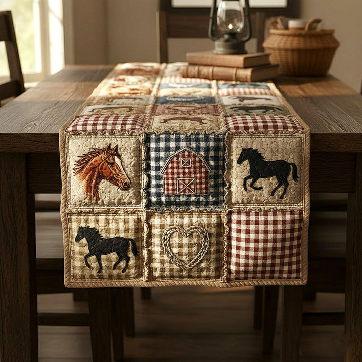 Barn Home Quilted Table Runner GFTOMA9470
