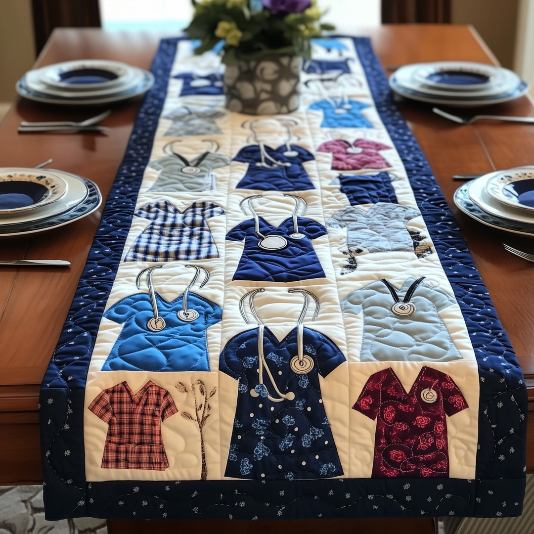 Nurse's Scrub Quilted Table Runner GFTONL4229
