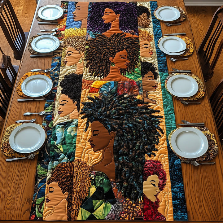 Divine Melanin  Quilted Table Runner GFTONL4612