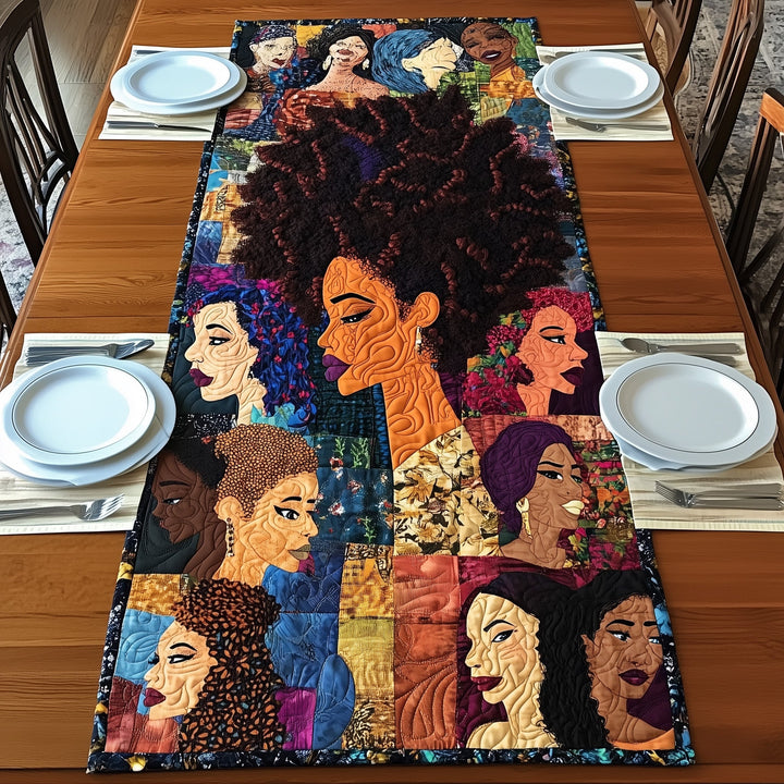 Divine Melanin  Quilted Table Runner GFTONL4613