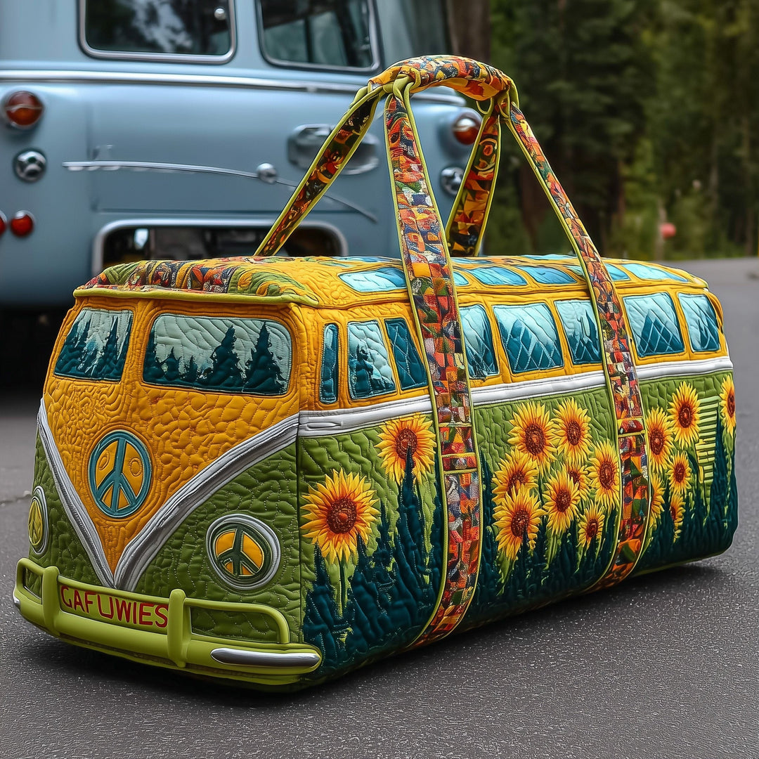 Hippie Sunflower Quilted Duffle Bag GFTONL5865