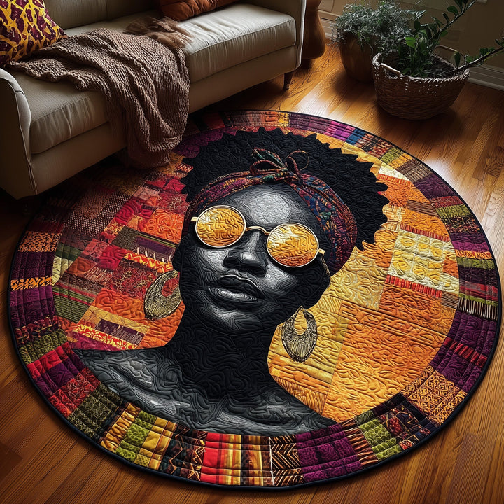 Majestic Lineage Quilted Round Mat GFTONL6859