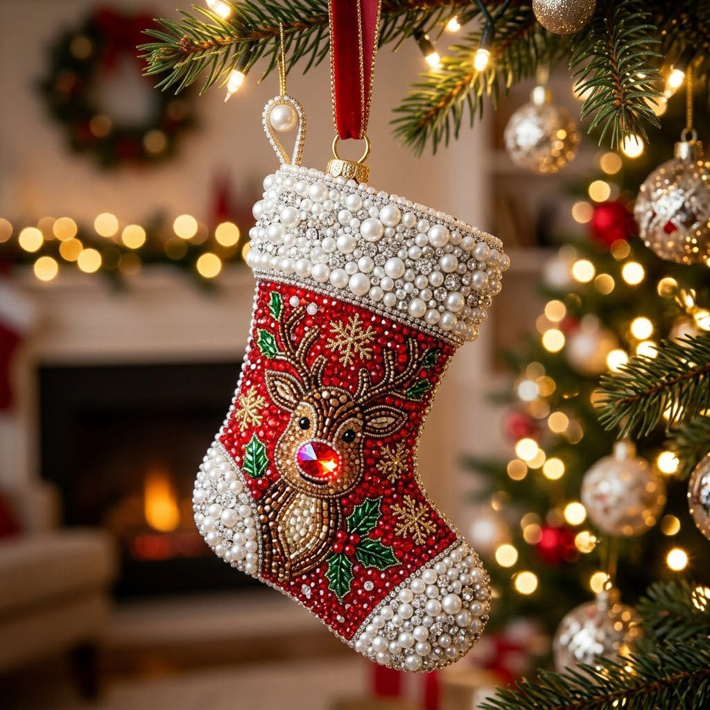 Christmas Stocking Christmas Mica Ornament GFTONMU2310
