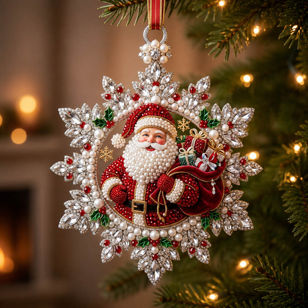 Santa Claus Christmas Mica Ornament GFTONMU2392