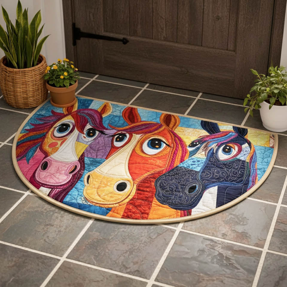 Funky Horse Quilted Welcome Mat GFTONT6522