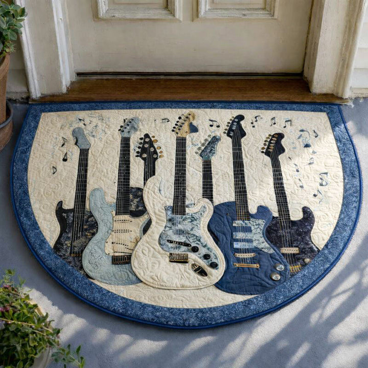 Guitar Bass Quilted Welcome Mat GFTONT6623