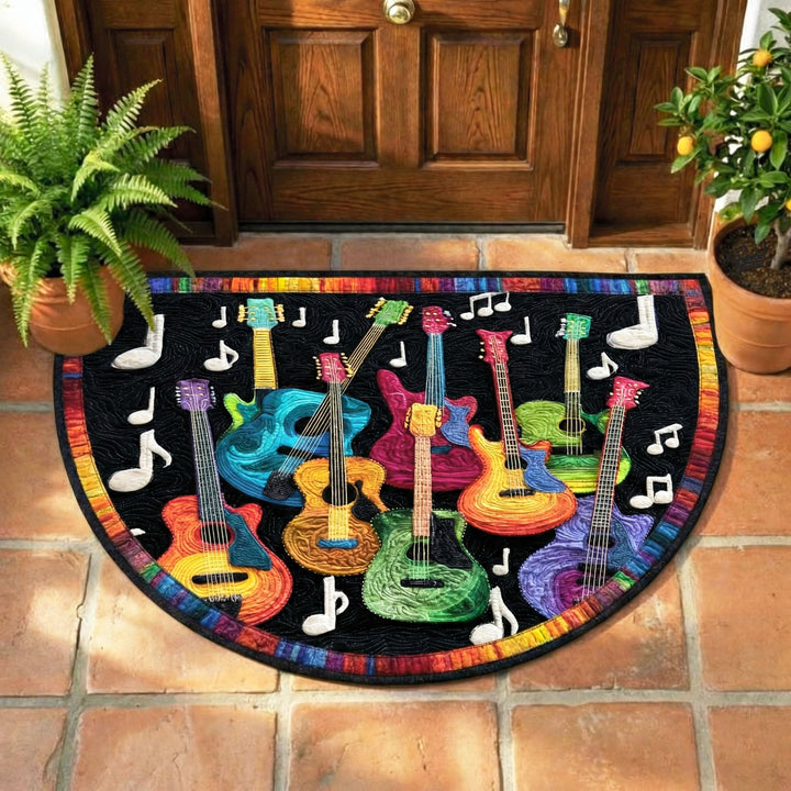 Acoustic Guitar Quilted Welcome Mat GFTONT6625