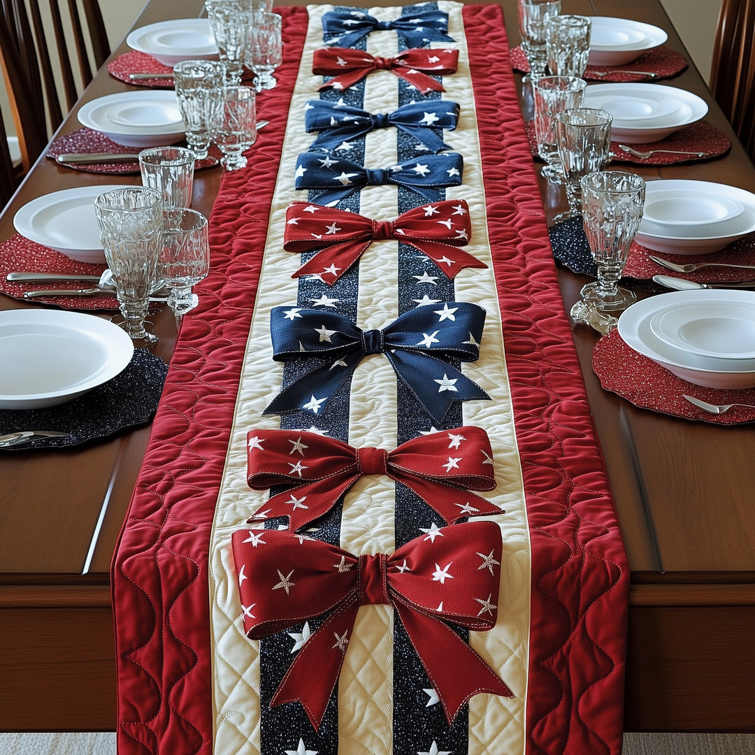 Liberty Bow Quilted Table Runner GFTONT690
