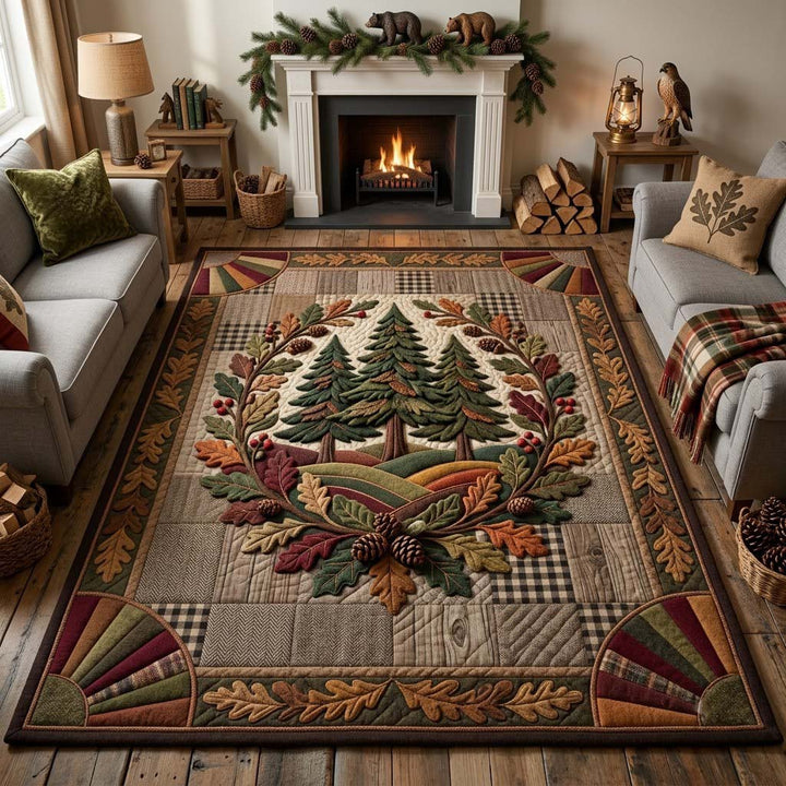 Autumn Lodge Woodland Area Rug GFTONTD2103